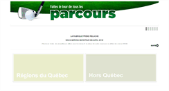 Desktop Screenshot of parcoursgolf.lesoleil.com